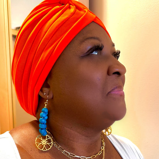 Orange Turban Headwrap
