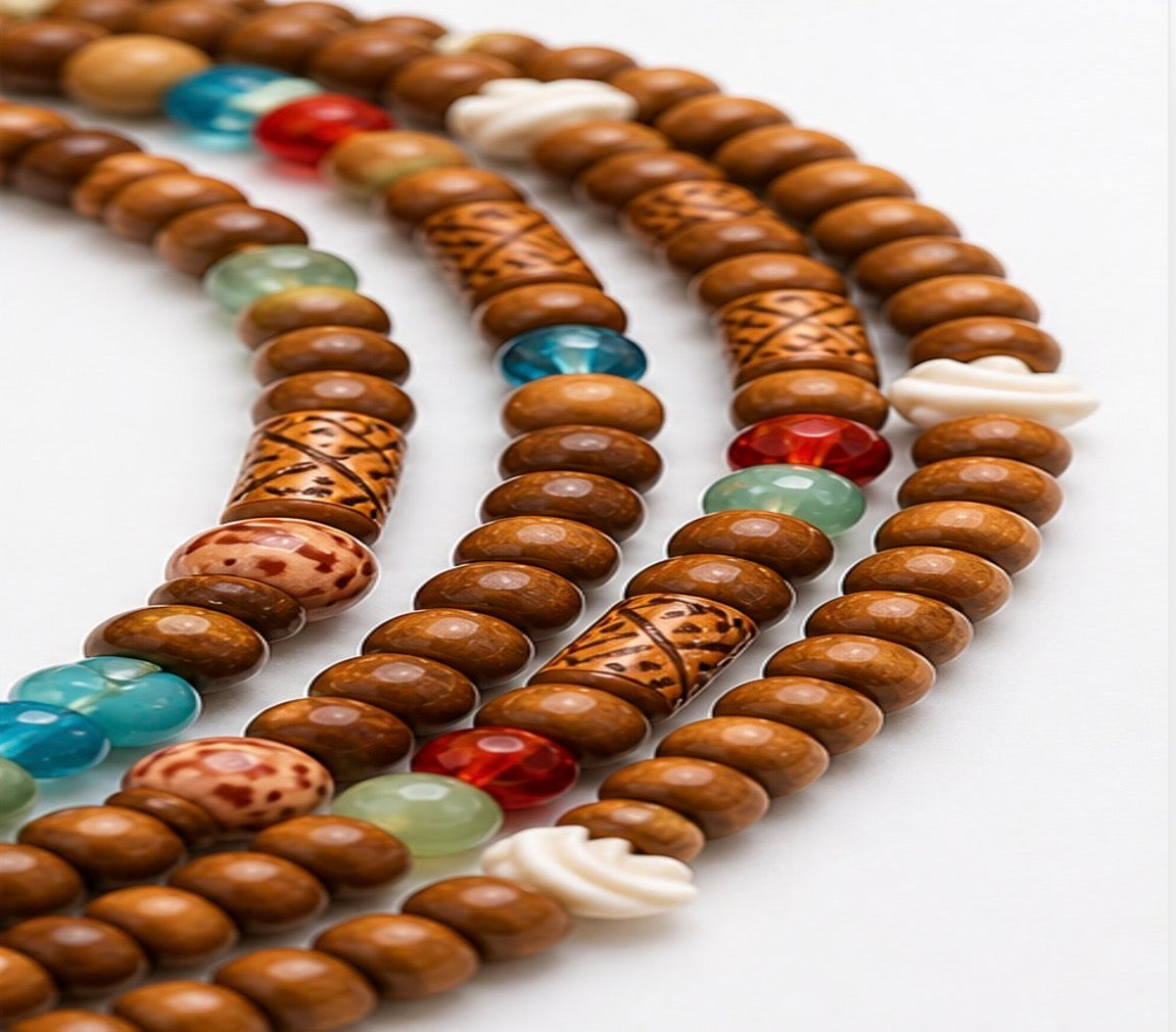 Afrocentric Earth Harmony 3-Piece Beaded Jewelry Set