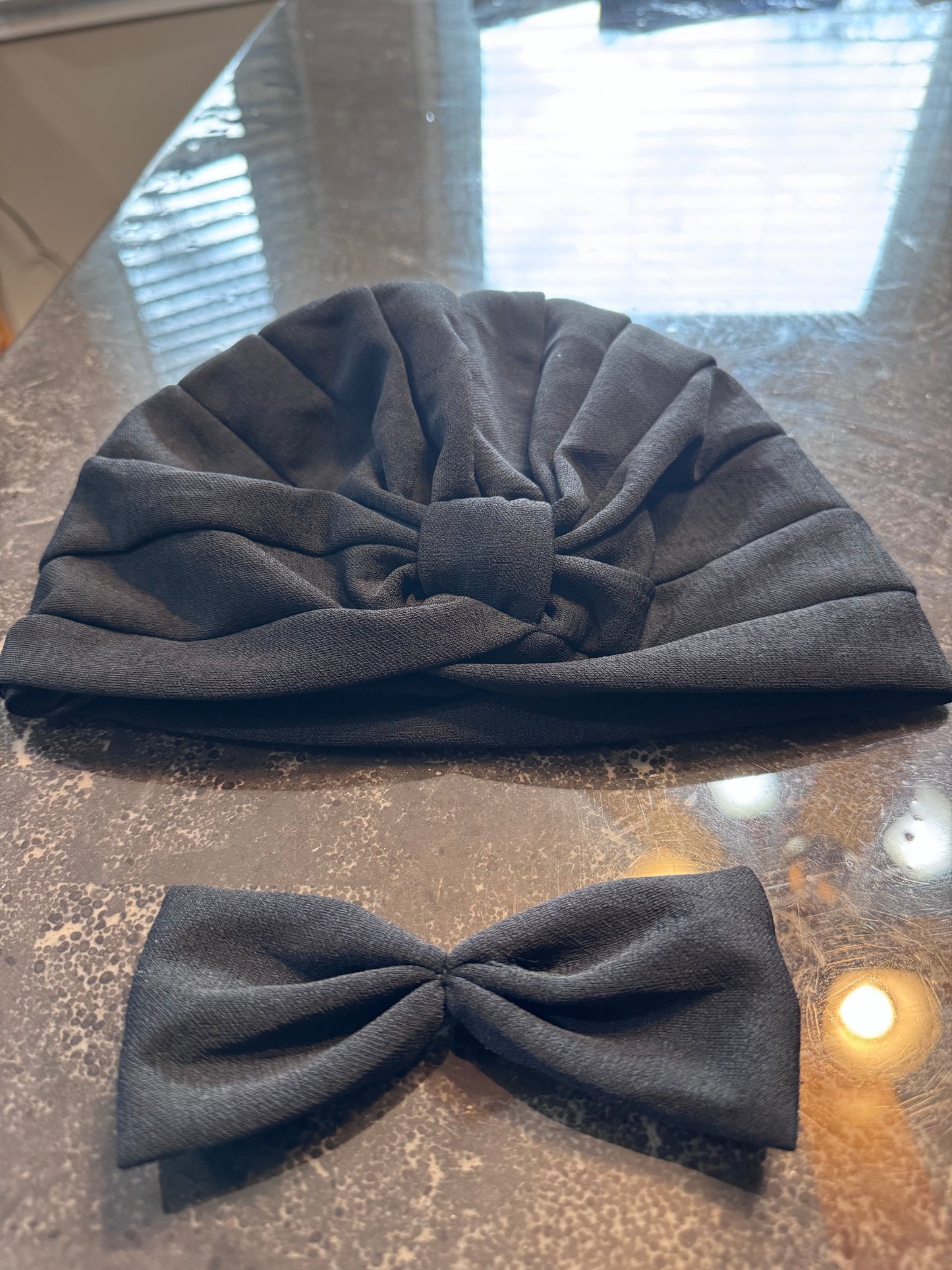 Black Turban Headwrap 2-in-1: Bow or No Bow, $8 Deal!