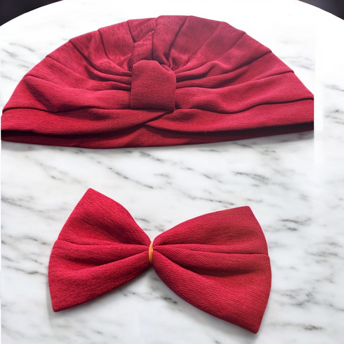 Red Turban Headwrap 2-in-1: Bow or No Bow, $8 Deal!