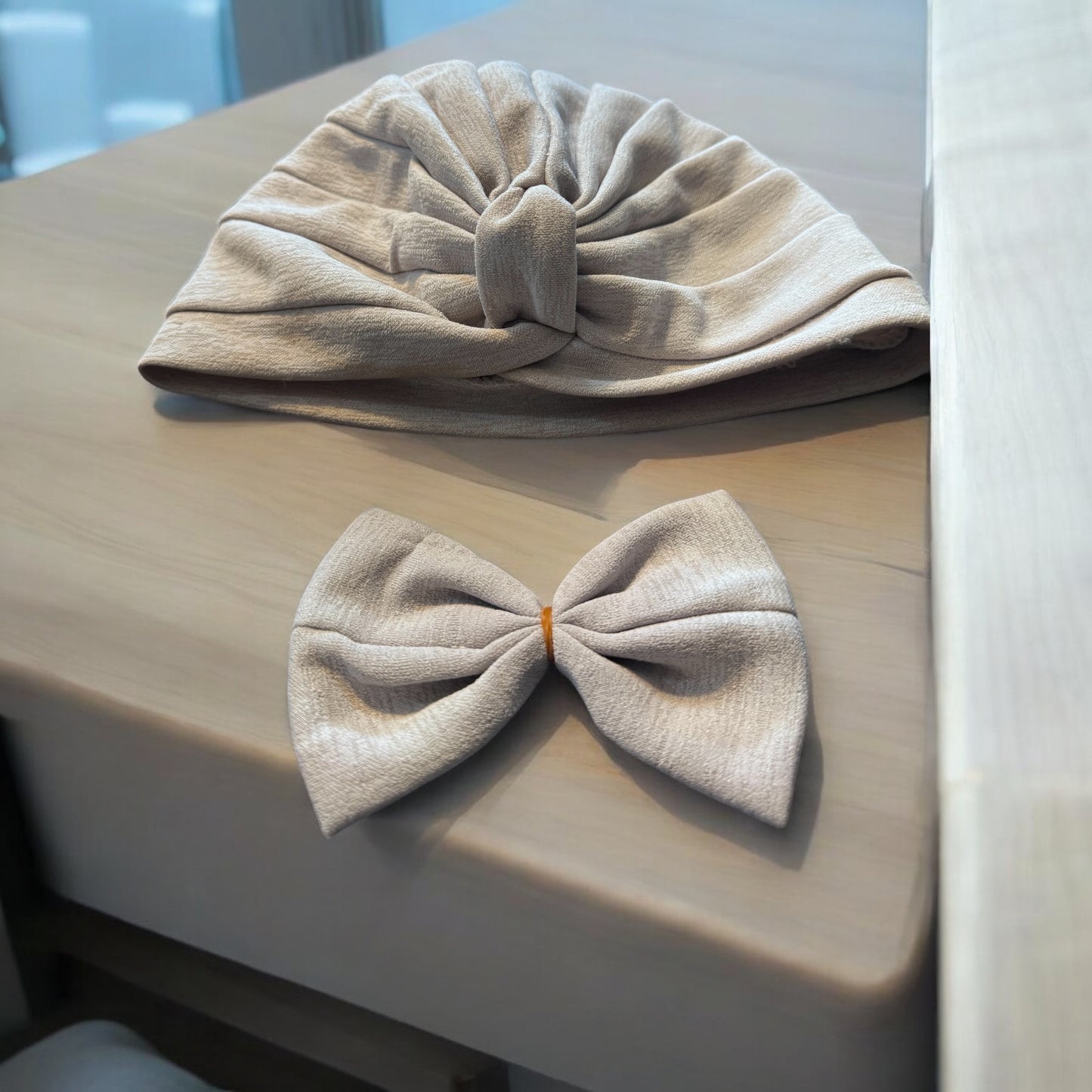 Grey Turban Headwrap 2-in-1: Bow or No Bow, $8 Deal!