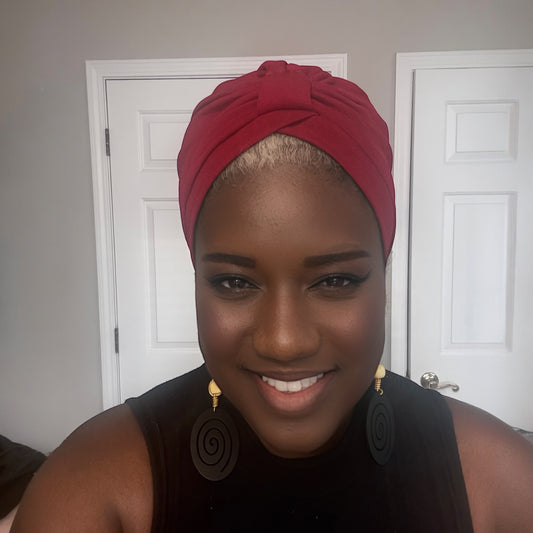 Red Turban Headwrap 2-in-1: Bow or No Bow, $10 Deal!