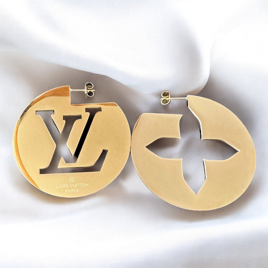Fashion Inspired Vintage initial Earrings