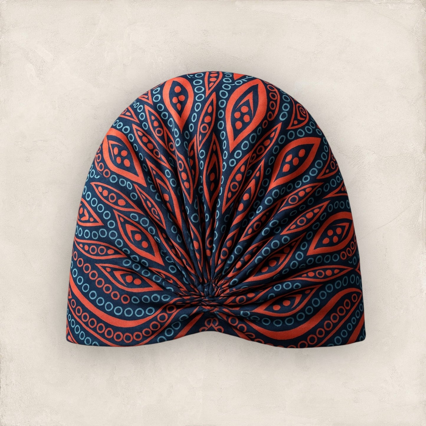 Ethnic Pre Twisted Brown Turban Headwrap