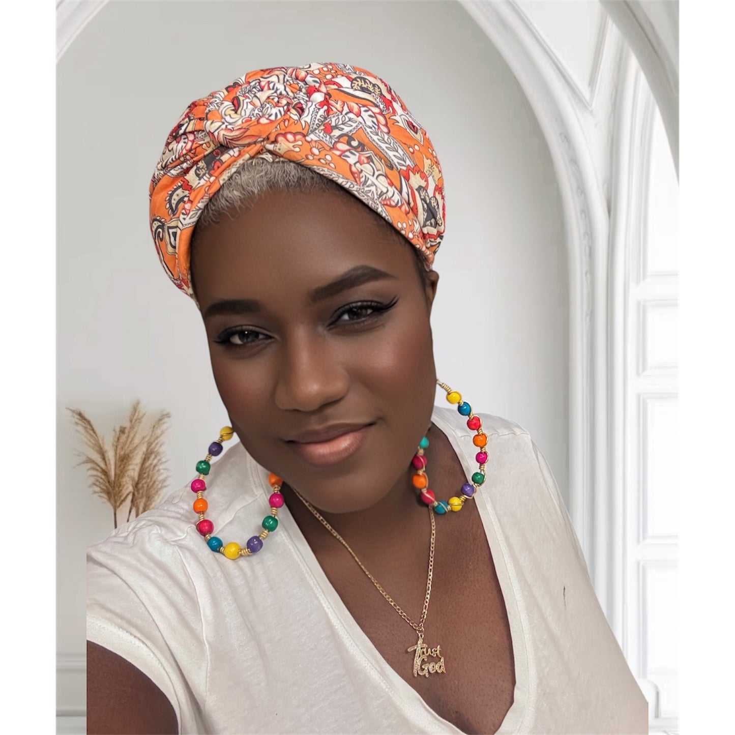 Handmade Mixed Color Beaded Earrings