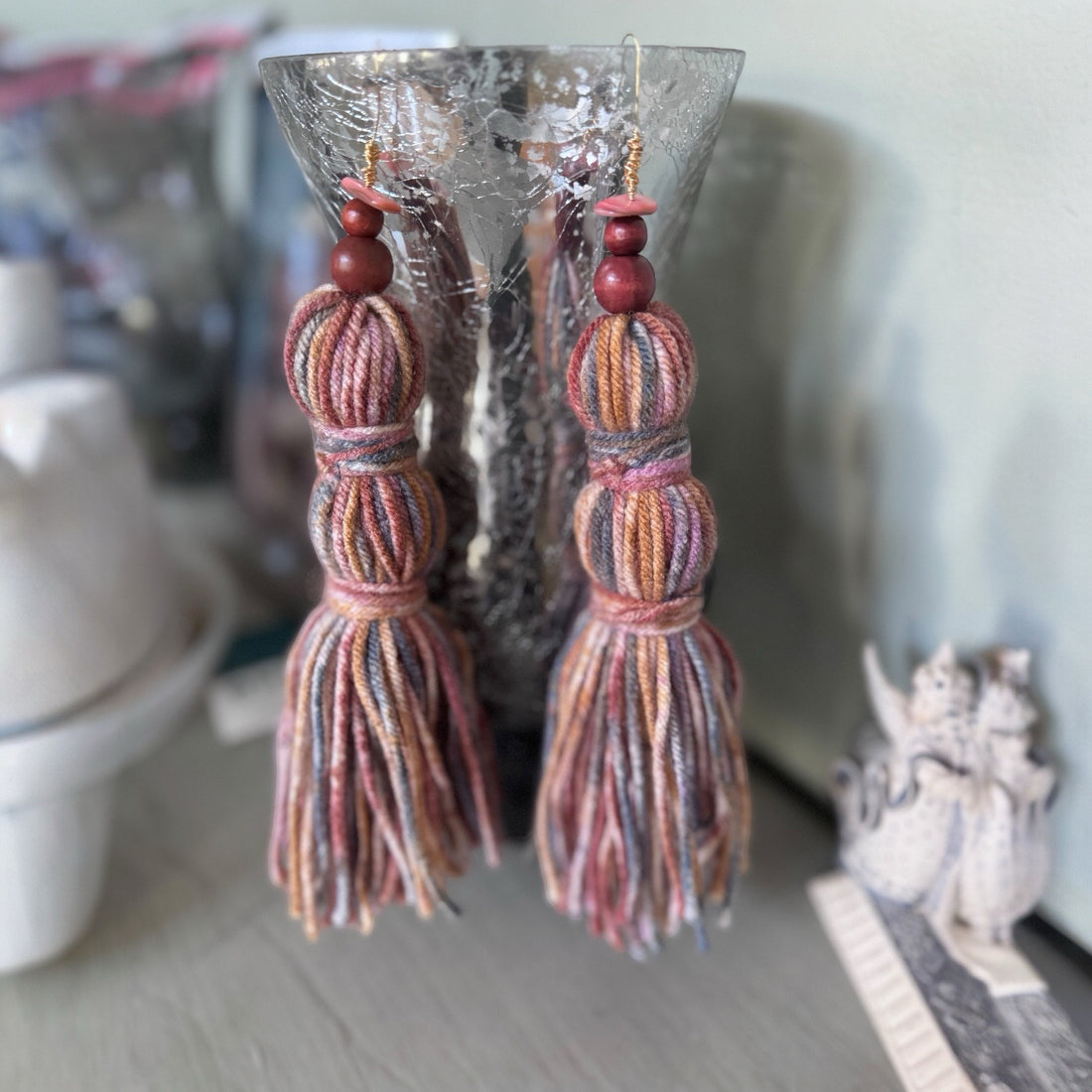Handmade Long Tassel Earrings