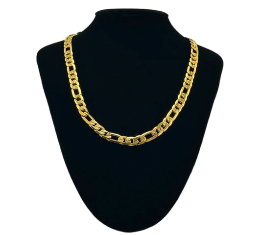 18k Gold Over 316L Stainless Steel Cuban Chain