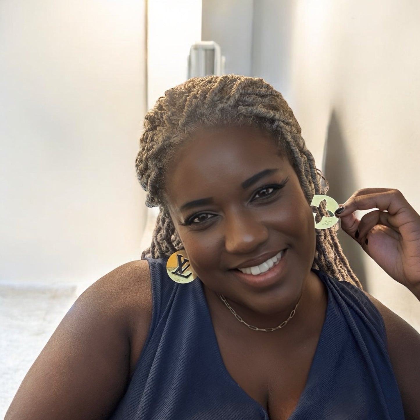 Fashion Inspired Vintage initial Earrings