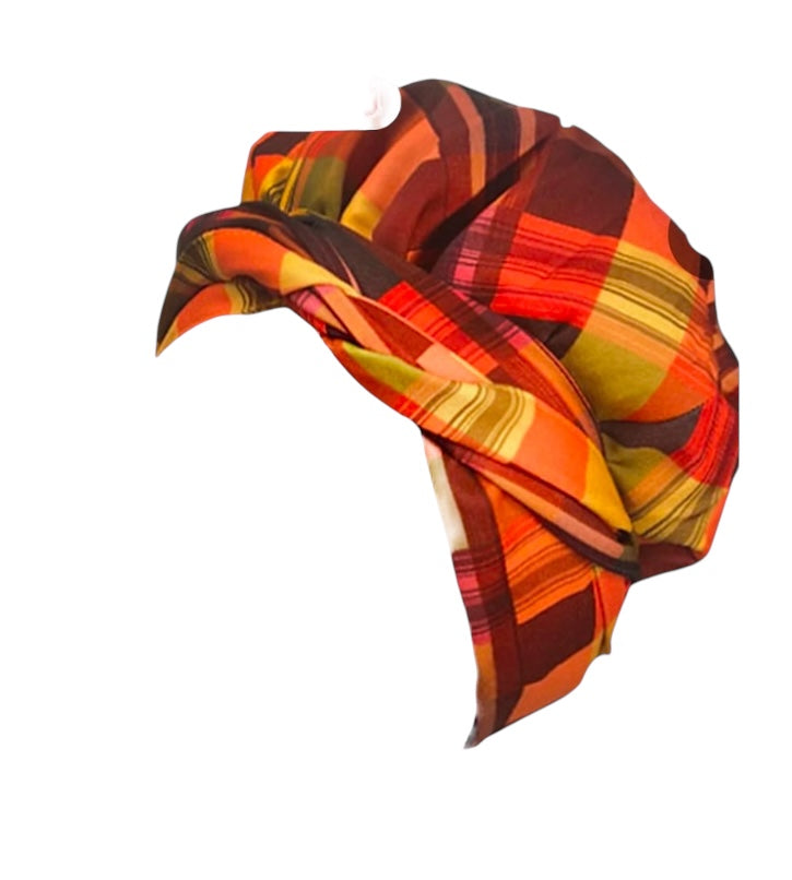 Ankara Print Headwrap Turbans with Satin Lining