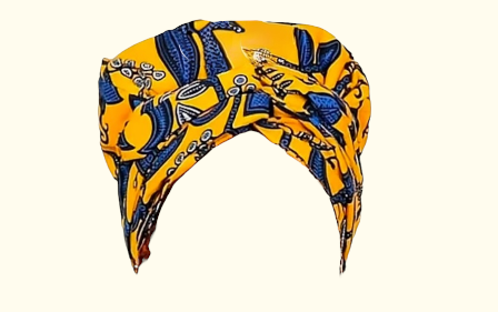 Ankara Print Headwrap Turbans with Satin Lining