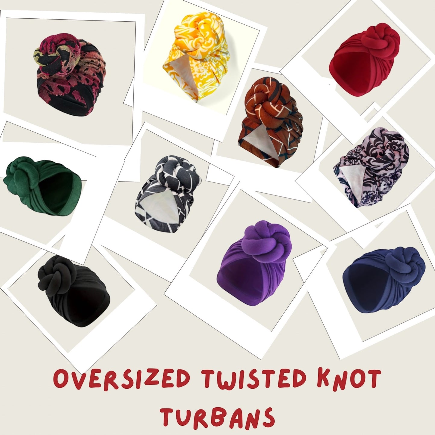 Turban Headwrap  With Oversize Knot